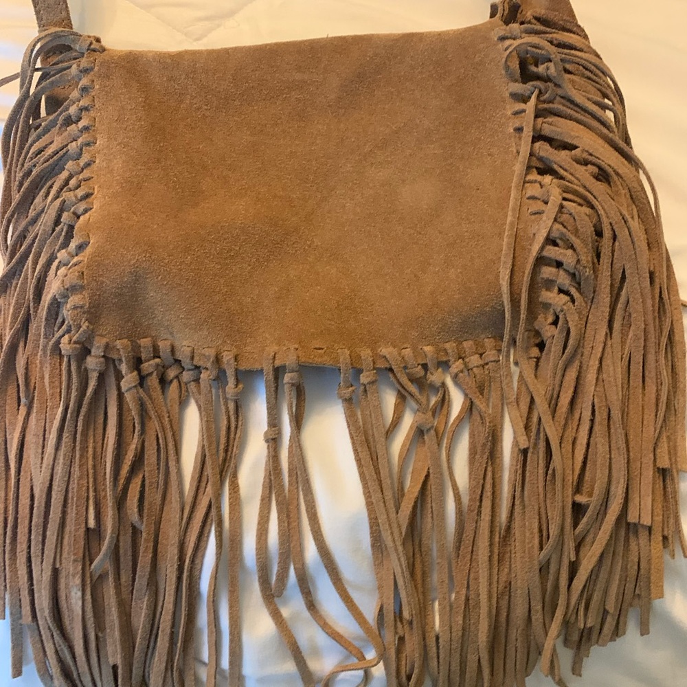 Zara crossbody fringe bag